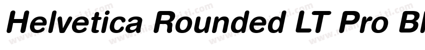 Helvetica Rounded LT Pro Black字体转换